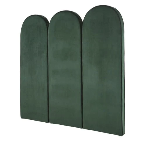 Maisons Du Monde Tête De Lit Modulable Professionnelle En Velours Vert 60x170 4 Maisons Du Monde Tête De Lit Modulable Professionnelle En Velours Vert 60x170 – Image 2