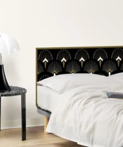 99Déco Tête De Lit Papier Peint Art Deco Noir Or Eventail 180cm 9 99Déco Tête De Lit Papier Peint Art Deco Noir Or Eventail 180cm -Boutique Maisons du Monde tete de lit papier peint art deco noir or eventail 180cm 3