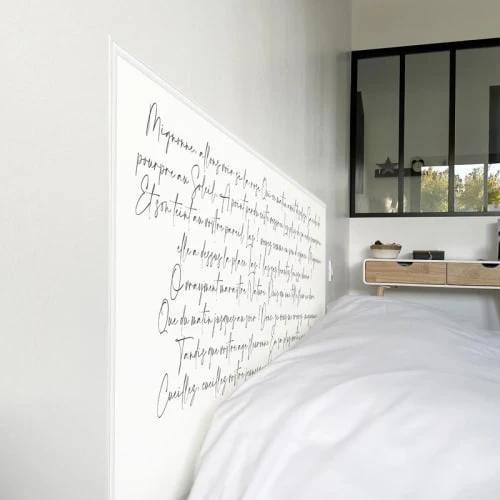 99Déco Tête De Lit Papier Peint Calligraphie Poème Noir 180cm 5 99Déco Tête De Lit Papier Peint Calligraphie Poème Noir 180cm – Image 3