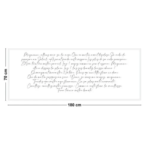 99Déco Tête De Lit Papier Peint Calligraphie Poème Noir 180cm 3 99Déco Tête De Lit Papier Peint Calligraphie Poème Noir 180cm