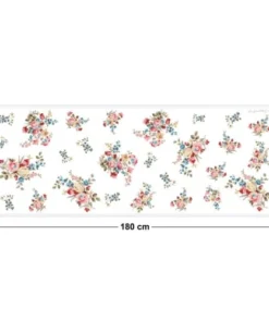 99Déco Tête De Lit Papier Peint Fleurs Vintage Couleurs 180cm