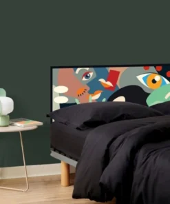 99Déco Tête De Lit Papier Peint Graphique Art Multicolore 180cm -Boutique Maisons du Monde tete de lit papier peint graphique art multicolore 180cm 3