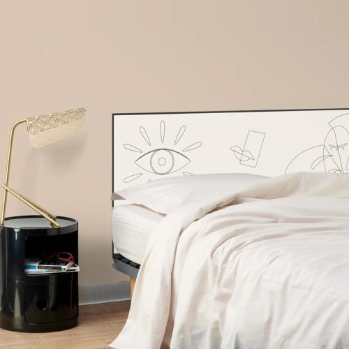 99Déco Tête De Lit Papier Peint Graphique Art Noir & Blanc 140cm 4 99Déco Tête De Lit Papier Peint Graphique Art Noir & Blanc 140cm – Image 2