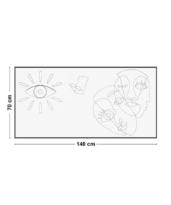 99Déco Tête De Lit Papier Peint Graphique Art Noir & Blanc 140cm