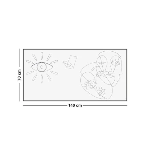 99Déco Tête De Lit Papier Peint Graphique Art Noir & Blanc 140cm 3 99Déco Tête De Lit Papier Peint Graphique Art Noir & Blanc 140cm