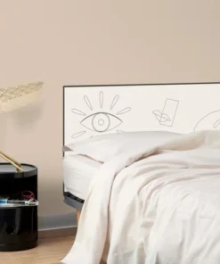 99Déco Tête De Lit Papier Peint Graphique Art Noir & Blanc 160cm -Boutique Maisons du Monde tete de lit papier peint graphique art noir blanc 160cm 3