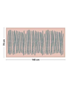 99Déco Tête De Lit Papier Peint Graphique Rose 140cm