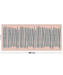 99Déco Tête De Lit Papier Peint Graphique Rose 160cm