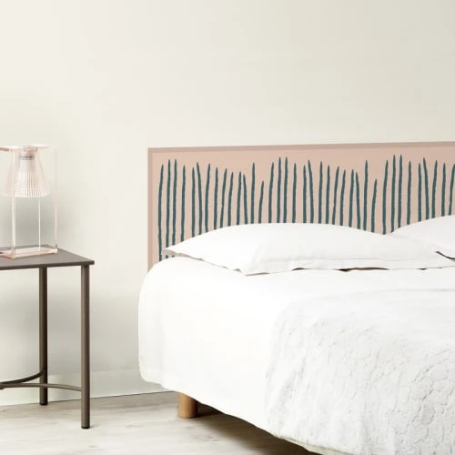 99Déco Tête De Lit Papier Peint Graphique Rose 180cm 4 99Déco Tête De Lit Papier Peint Graphique Rose 180cm – Image 2