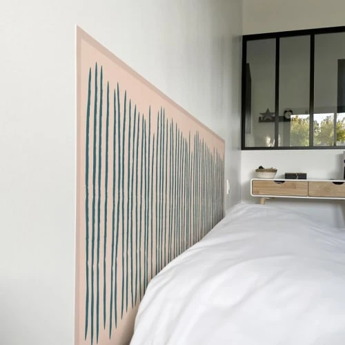 99Déco Tête De Lit Papier Peint Graphique Rose 180cm 5 99Déco Tête De Lit Papier Peint Graphique Rose 180cm – Image 3