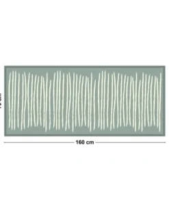 99Déco Tête De Lit Papier Peint Graphique Vert Sauge 160cm