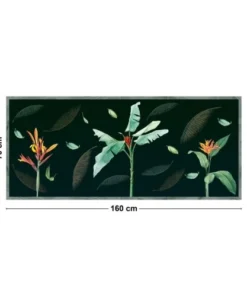 99Déco Tête De Lit Papier Peint Jungle Tropical Palmier Vert 160cm