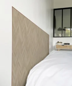 99Déco Tête De Lit Papier Peint Motif Chevrons Bois Clair 140cm -Boutique Maisons du Monde tete de lit papier peint motif chevrons bois clair 140cm 2