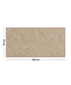 99Déco Tête De Lit Papier Peint Motif Chevrons Bois Clair 140cm