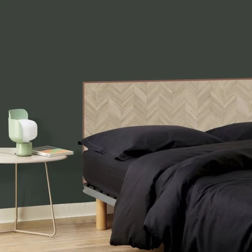 99Déco Tête De Lit Papier Peint Motif Chevrons Bois Clair 160cm 4 99Déco Tête De Lit Papier Peint Motif Chevrons Bois Clair 160cm – Image 2