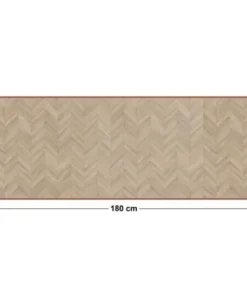 99Déco Tête De Lit Papier Peint Motif Chevrons Bois Clair 180cm