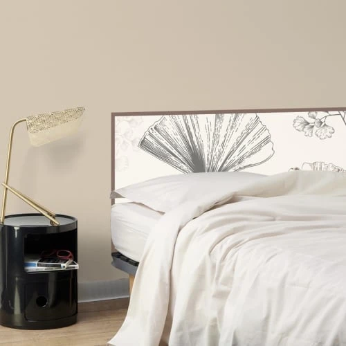 99Déco Tête De Lit Papier Peint Nature Fleurs Gris 140cm 6 99Déco Tête De Lit Papier Peint Nature Fleurs Gris 140cm – Image 4