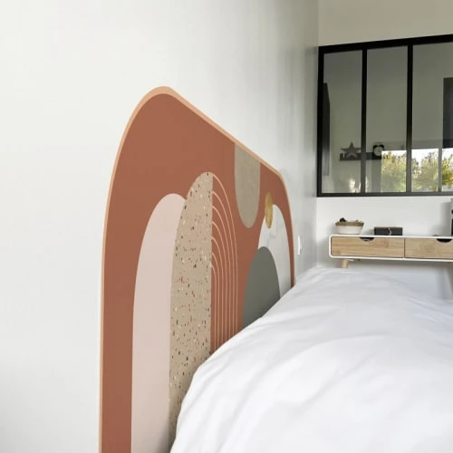 99Déco Tête De Lit Papier Peint Terracotta Terrazzo 180cm 5 99Déco Tête De Lit Papier Peint Terracotta Terrazzo 180cm – Image 3