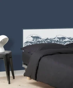 99Déco Tête De Lit Papier Peint Vague Ocean Bleu 180cm -Boutique Maisons du Monde tete de lit papier peint vague ocean bleu 180cm 3