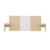 TEMAHOME Tête De Lit Placage Blanc Et Chêne Clair 2 TEMAHOME Tête De Lit Placage Blanc Et Chêne Clair -Boutique Maisons du Monde tete de lit placage blanc et chene clair