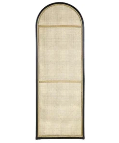 Maisons Du Monde Tête De Lit Professionnelle 60x170 Modulable Cannage En Rotin Noir Et Beige