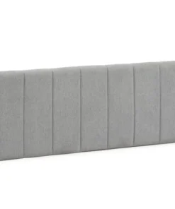 HOMN Tête De Lit Tapissée 140x60 Cm Couleur Gris, 8 Cm D'épaisseur