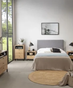 HOMN Tête De Lit Tapissée 140x60 Cm Couleur Gris, 8 Cm D'épaisseur 9 HOMN Tête De Lit Tapissée 140x60 Cm Couleur Gris, 8 Cm D'épaisseur -Boutique Maisons du Monde tete de lit tapissee 140x60 cm couleur gris 8 cm d epaisseur 6