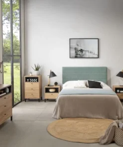 HOMN Tête De Lit Tapissée 150x60 Cm Couleur Verte, 8 Cm D'épaisseur -Boutique Maisons du Monde tete de lit tapissee 150x60 cm couleur verte 8 cm d epaisseur 1