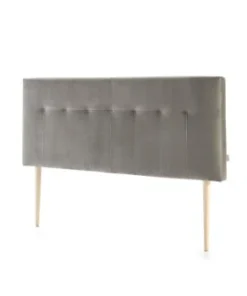 HOMN Tête De Lit Tapissée 160x100 Cm Vert, Velours, Pieds En Bois -Boutique Maisons du Monde tete de lit tapissee 160x100 cm gris velours pieds en bois napoles