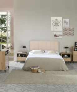 HOMN Tête De Lit Tapissée 160x60 Cm Couleur Beige, 8 Cm D'épaisseur -Boutique Maisons du Monde tete de lit tapissee 160x60 cm couleur beige 8 cm d epaisseur 1