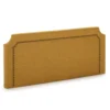 HOMN Tête De Lit Tapissée 160x60 Cm Moutarde, Clous En Marron -Boutique Maisons du Monde tete de lit tapissee 160x60 cm moutarde clous en marron