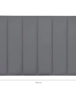 RNT By Really Nice Things Tête De Lit Tapissée Gris Glace 160x57cm -Boutique Maisons du Monde tete de lit tapissee gris glace 160x57cm 3